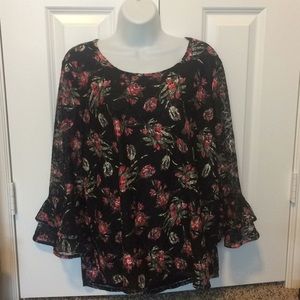 Lace Top with Bell sleeves